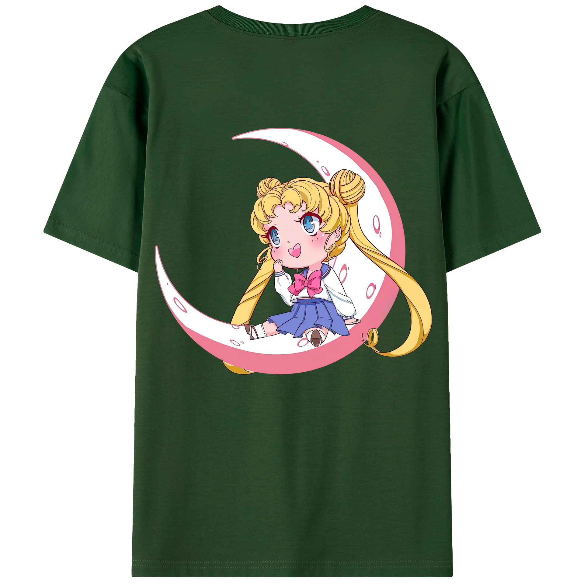 （画像用） 美少女戦士セーラームーン 愛野 美奈子 あいの みなこ Sailor Moon Aino Minako 綿100％半袖Tシャツ（背面プリント）